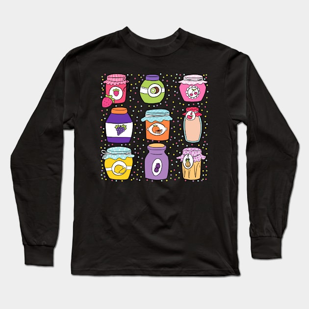 Cute fruit jams Long Sleeve T-Shirt by Yarafantasyart